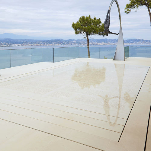 Stone movable swimming pool floor - THEOULES SUR MER - AQUALIFT INDUSTRIE
