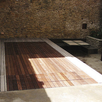 Wooden movable swimming pool floor - MINERAL - AQUALIFT INDUSTRIE