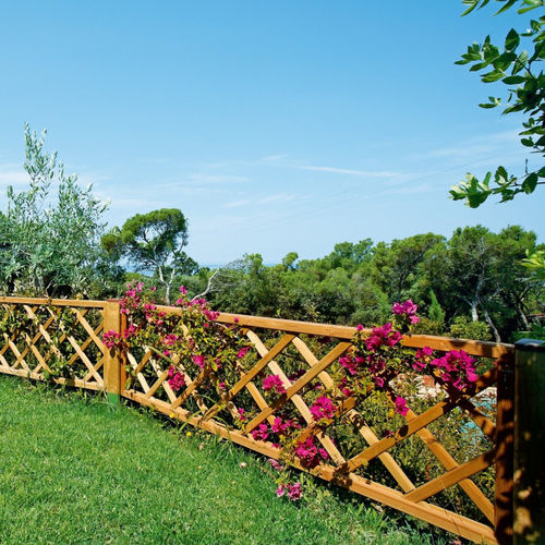 Fence with bars - ELBA - IL CEPPO - garden / wooden / traditional