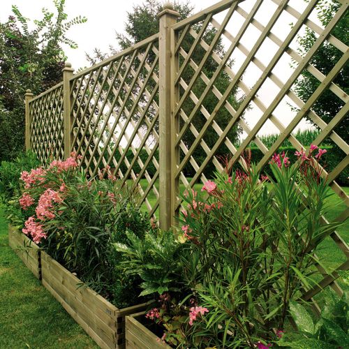 Wooden screen wall - MEDITERRANEO - IL CEPPO - garden