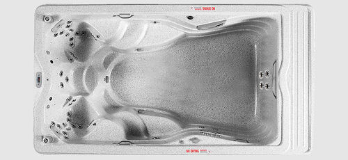 Built-in swim spa - H2X TRAINER 14 - MASTER SPAS - rectangular / not specified / home