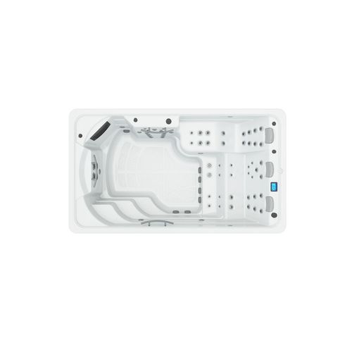 Built-in swim spa - CRETA - ASTRALPOOL - rectangular / 3-seater / stainless steel