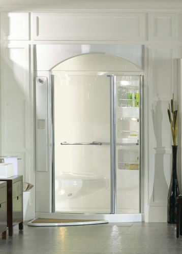 Glass shower cubicle - IMAGINE 6036 - MAAX bathroom - with hinged door / rectangular