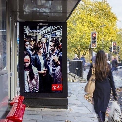 Wall-mounted display panel - JCDecaux - Mobilier Urbain - outdoor / on casters / LED