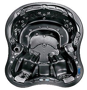 Built-in hot tub - AMORE BAY - DIMENSION ONE SPAS - oval / 8-person / home
