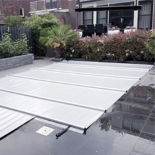 Swimming pool cover with rods - CBE-650 - PROCOPI - security / for in-ground swimming pools