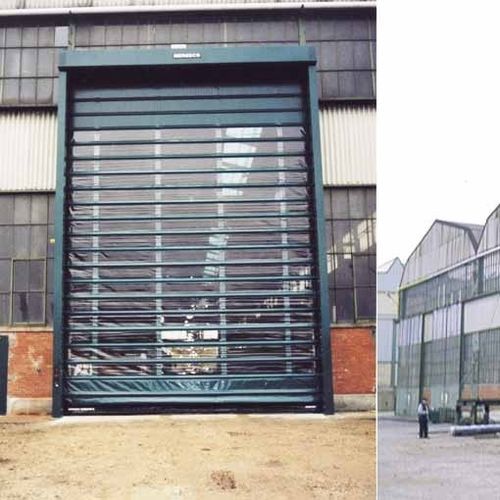 Sectional industrial door - NERGECO - metal / security / automatic