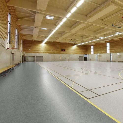Indoor sports flooring - LUMAFLEX EVOLUTION E LINOSPORT XF&sup2; - Tarkett Sports Indoor - birch / polyethylene / polyurethane