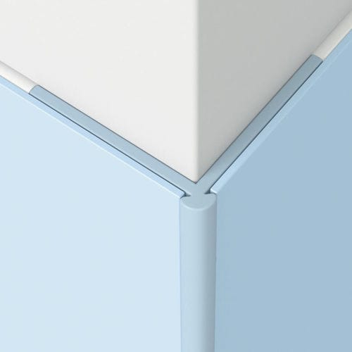 PVC edge trim - 26623005 - Tarkett RESIDENTIAL - for floor coverings / corner / silver-colored