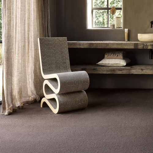 Tufted carpet - ASTERANNE - Tarkett RESIDENTIAL - synthetic / plain / black