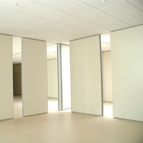 Removable partition - CLASSIC - ALGAFLEX - sliding and stacking / mobile / wooden