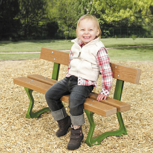 Contemporary public bench - SOLO+ : SNOW WHITE / JBC-0308 - HUSSON INTERNATIONAL - steel / composite / with backrest