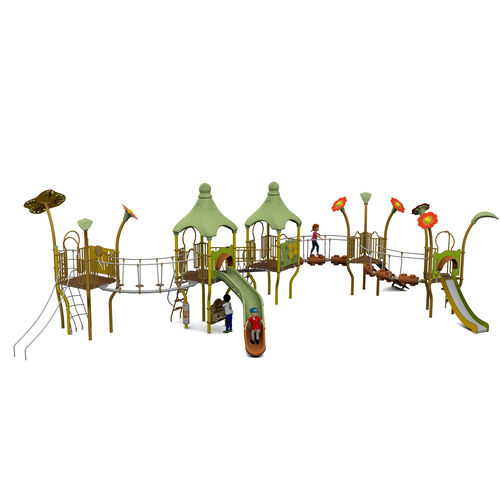 Public play structure - CAMELEO 5 FANSTASTIC : JCX-0033 - HUSSON INTERNATIONAL - plastic / steel / HPL