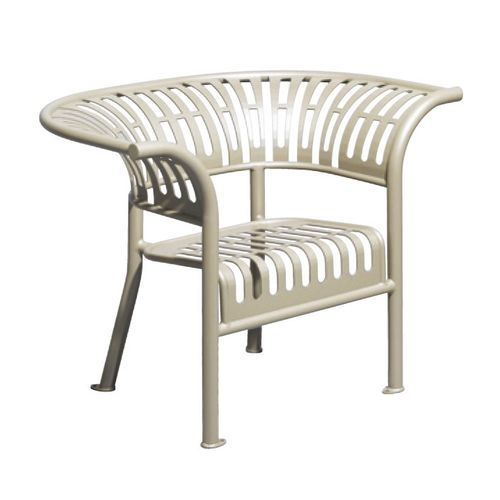 Traditional armchair - JULIETTE : JAN-0004 - HUSSON INTERNATIONAL - steel / outdoor / commercial