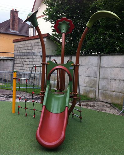 Playground structure - PICCOLO 1 FANTASTIC : JPX-0007  - HUSSON INTERNATIONAL - plastic / steel / HPL