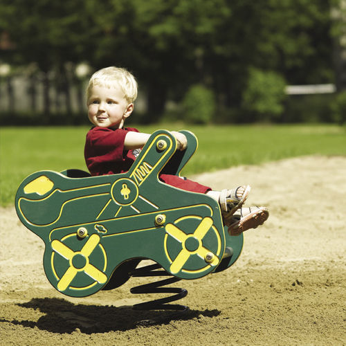 Plastic spring rocker - SOLO+ : CATAPULT / JIN-0404  - HUSSON INTERNATIONAL - HDPE / transport / 1-seat