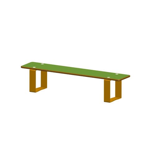 Contemporary public bench -  SOLO+ : TOM THUMB / JJM-1651  - HUSSON INTERNATIONAL - steel / composite / child's