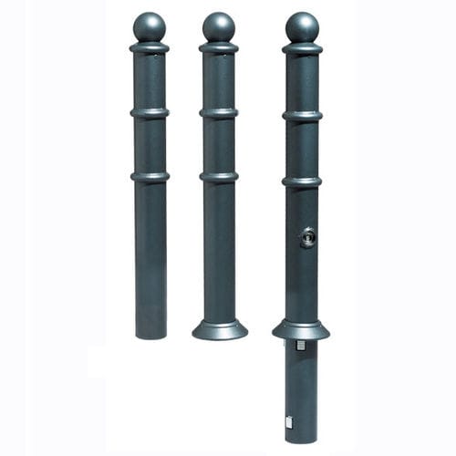 Security bollard - A - HUSSON INTERNATIONAL - removable / steel / high