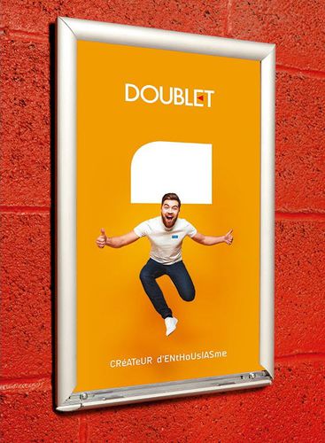 Anodized aluminum frame - CLIP-CLAP : 80322 - DOUBLET
