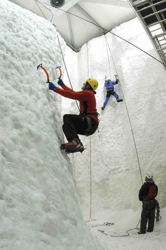 Fixed climbing wall - ENTRE-PRISES - artificial ice