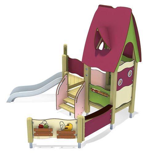 Playground structure - JOHANNA  - eibe Produktion + Vertrieb GmbH & Co KG - stainless steel / HPL / sheltered