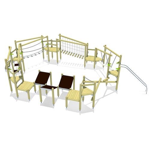 Playground obstacle course - RAMIRIS  - eibe Produktion + Vertrieb GmbH & Co KG - platform / walk ramp / outdoor