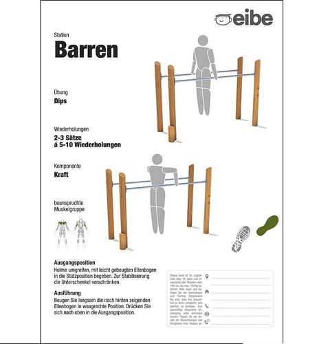 Floor-standing info sign stand - 55210106300 - eibe Produktion + Vertrieb GmbH & Co KG - outdoor / for playground / wooden