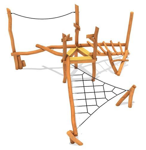 Playground obstacle course - ELGA - eibe Produktion + Vertrieb GmbH & Co KG - platform / climber / wooden