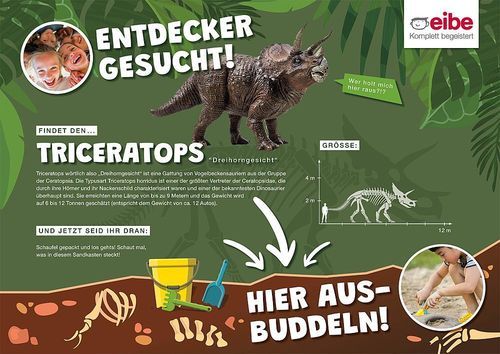 Floor-mounted signage plate - TRICERATOPS - eibe Produktion + Vertrieb GmbH & Co KG - fixed / galvanised steel / composite