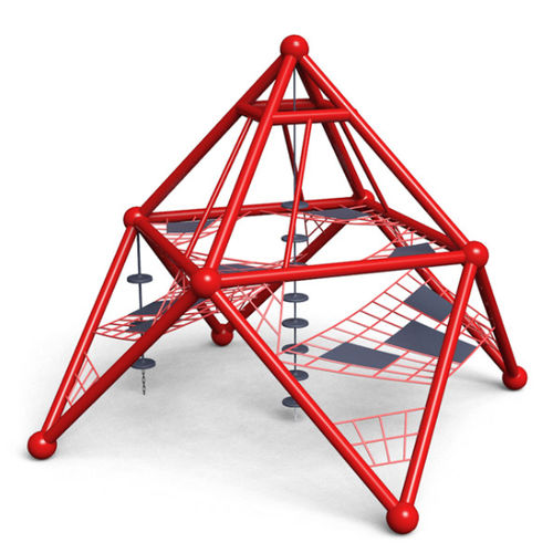 Playground climbing structure - METEOR W/ PLANAR  - DYNAMO INDUSTRIES - with trampoline