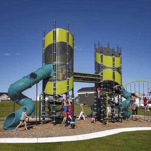 Play tower - Super Netplex&reg; 8' &amp; 12' Towers - LANDSCAPE STRUCTURES