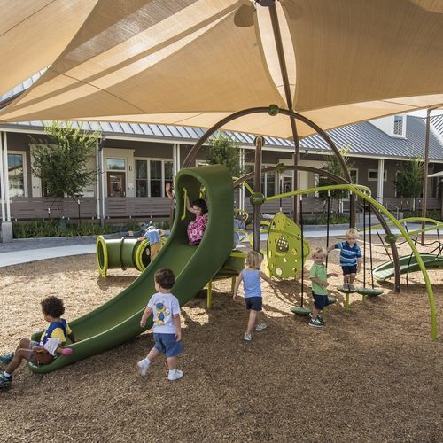 Playground structure - Design 6759 - LANDSCAPE STRUCTURES - stainless steel / powder-coated steel / polyethylene