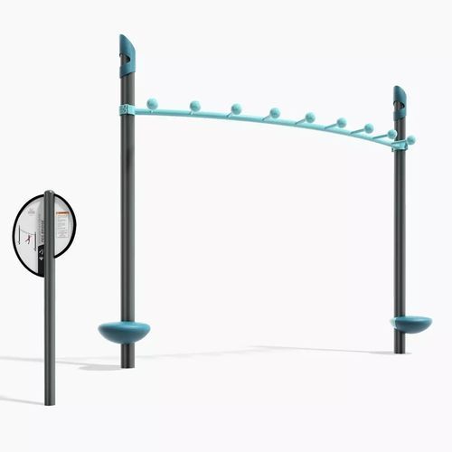 Commercial fitness playground - FitCore&trade; Extreme Peg Bridge - Design 6201 - LANDSCAPE STRUCTURES - outdoor