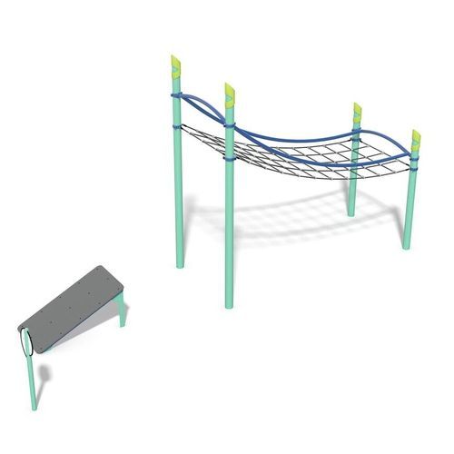 Commercial fitness playground - FitCore&trade; Extreme Jump Hang - Design 6184 - LANDSCAPE STRUCTURES - outdoor