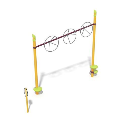 Commercial fitness playground - FitCore&trade; Extreme Wheel Bridge - Design 6193 - LANDSCAPE STRUCTURES - outdoor