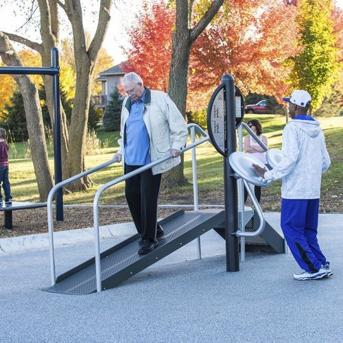 Senior fitness apparatus - HealthBeat® Mobility - Design 3490 - LANDSCAPE STRUCTURES - outdoor / commercial / for fitness trails