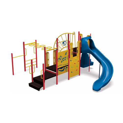 Playground structure - PlaySense - Design 600 - LANDSCAPE STRUCTURES - powder-coated steel / polyethylene / recycled plastic
