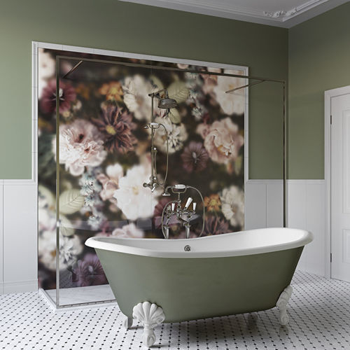 Ceramic decorative panel - BLOSSOM DARK A - Devon&Devon - for interior / smooth / fire-retardant