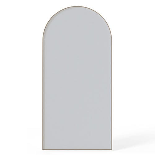 Free-standing mirror - DAHLIA  - Devon&Devon - contemporary / wooden / golden