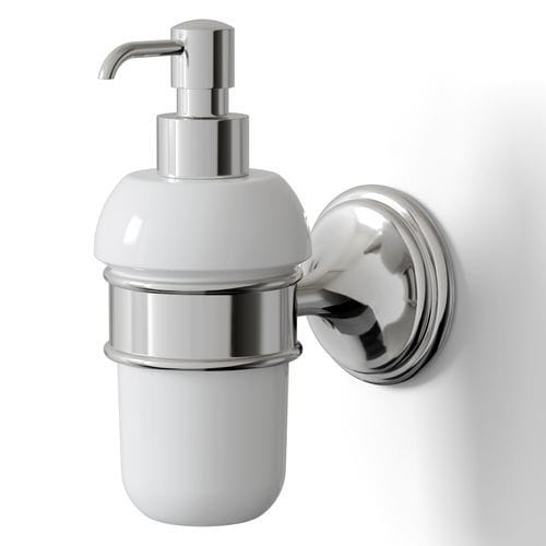 Home soap dispenser - KLS130 - Devon&Devon - wall-mounted / brass / ceramic