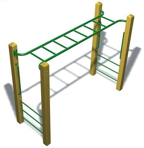 Fitness trail monkey bars - NARROW - progressive design playgrounds - outdoor / commercial