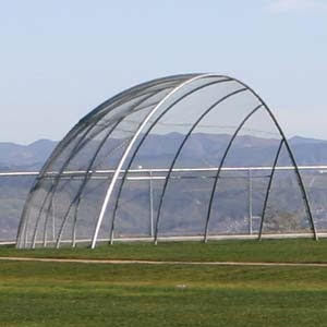Sports facility safety net - BACKSTOP ARCH - progressive design playgrounds - for playground