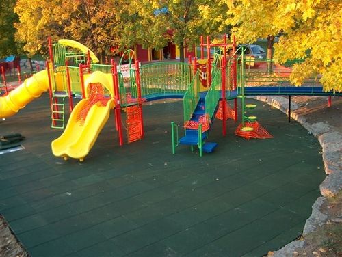 Recycled rubber flexible tile - No Fault - polished / indoor / outdoor