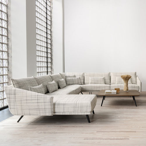 Modular sofa - COSTURA - STUA - contemporary / fabric / leather