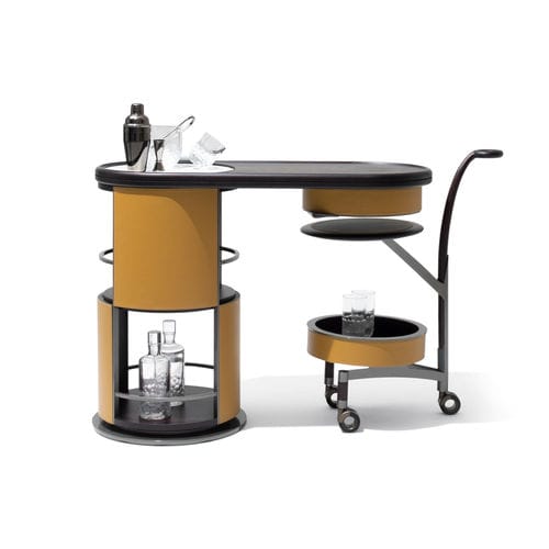 Contemporary mini bar cabinet - HOST - GIORGETTI - wooden / walnut / MDF