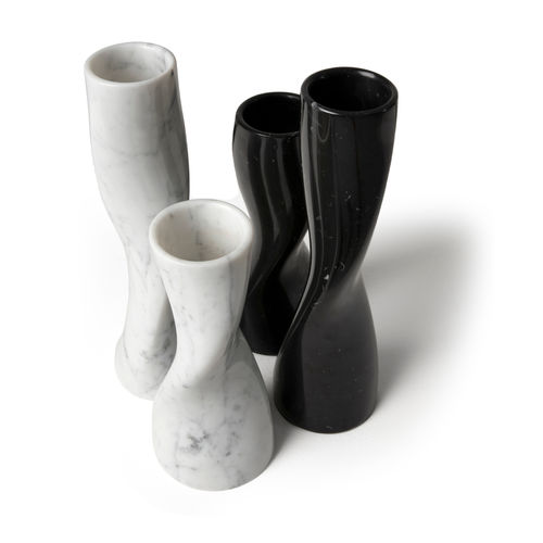 Contemporary vase - HINERI - GIORGETTI - marble / by Setsu & Shinobu Ito / black
