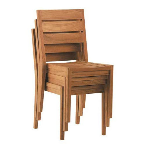 Contemporary garden chair - EXETER    - Tectona - outdoor / walnut / folding
