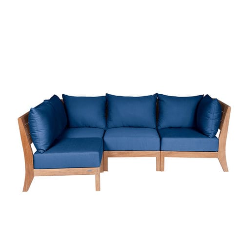Modular sofa - EXETER - Tectona - contemporary / garden / Sunbrella®