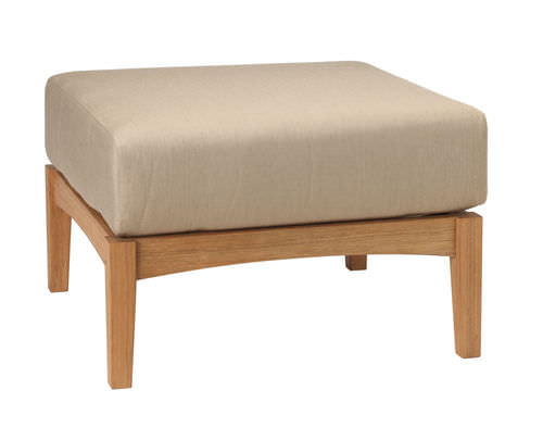 Contemporary footrest - GOA - Tectona - teak / garden