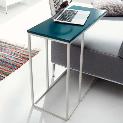 Contemporary side table - CT 17-2 - hülsta - wooden / metal base / rectangular